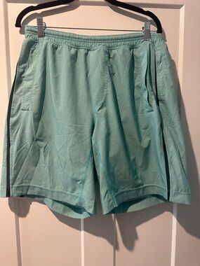 lululemon athletica Men's Mint Green Athletic Shorts